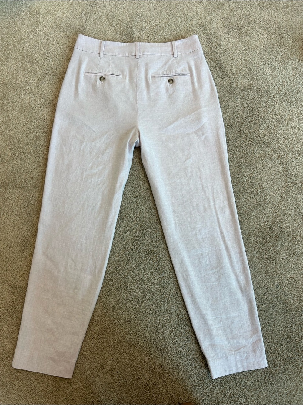 RW&CO Light Lilac Linen Blend Tailored Ankle Pants Size 8 - Picture 3 of 11